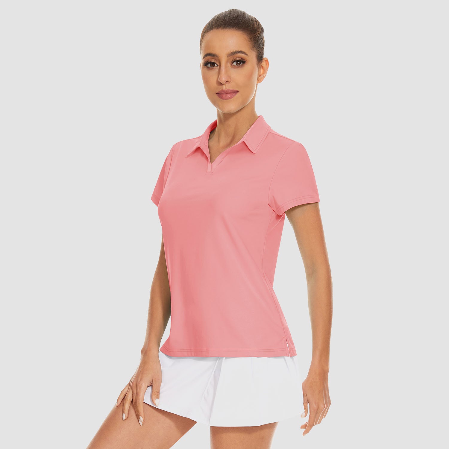 Women's Golf Polo Shirts V Neck UPF 50+ Collared Tennis Shirt Lightweight Quick Dry - Image 8