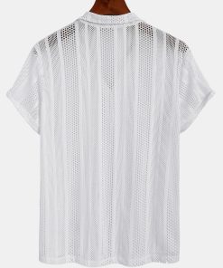 Alternative view of Mesh Textured Shirt