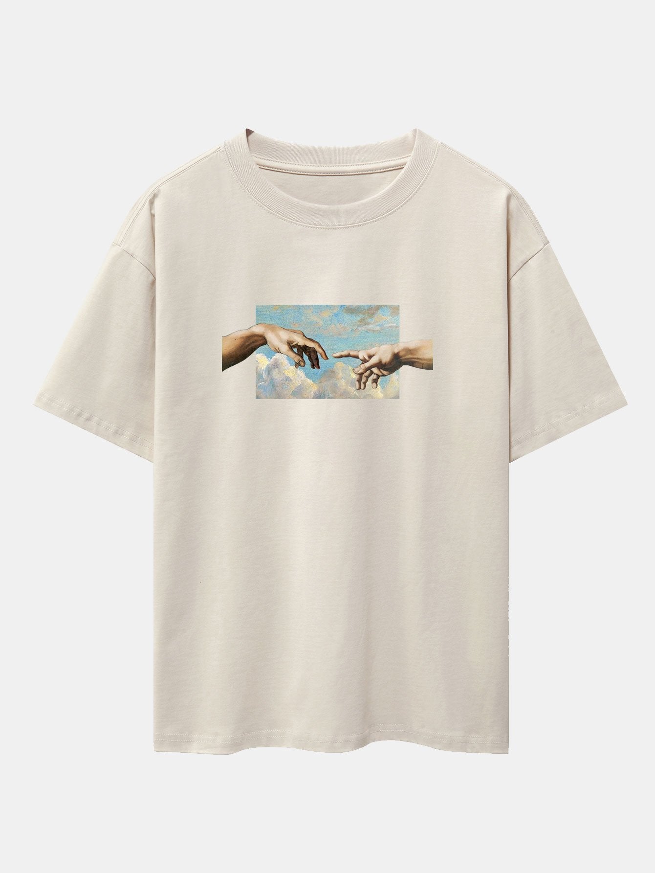 Create Adam Print Heavy Weight Oversize T-Shirt - Image 11