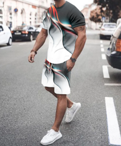 Alternative view of Men's Fashion Short Sleeve Suit 3 Colors