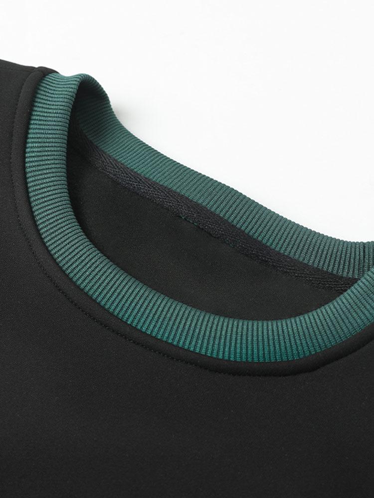 Color Block Patchwork Sweatshirt - Image 4