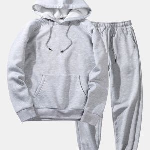 Basic Raglan Hoodies & Jogger Pants