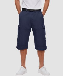 Alternative view of Men 3/4 Cargo Shorts Cotton Lightweight Ripstop with Multi-Pockets