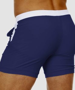 Men's Swim Trunks Square Leg with Pockets Mesh Lining Beach Shorts Underwear