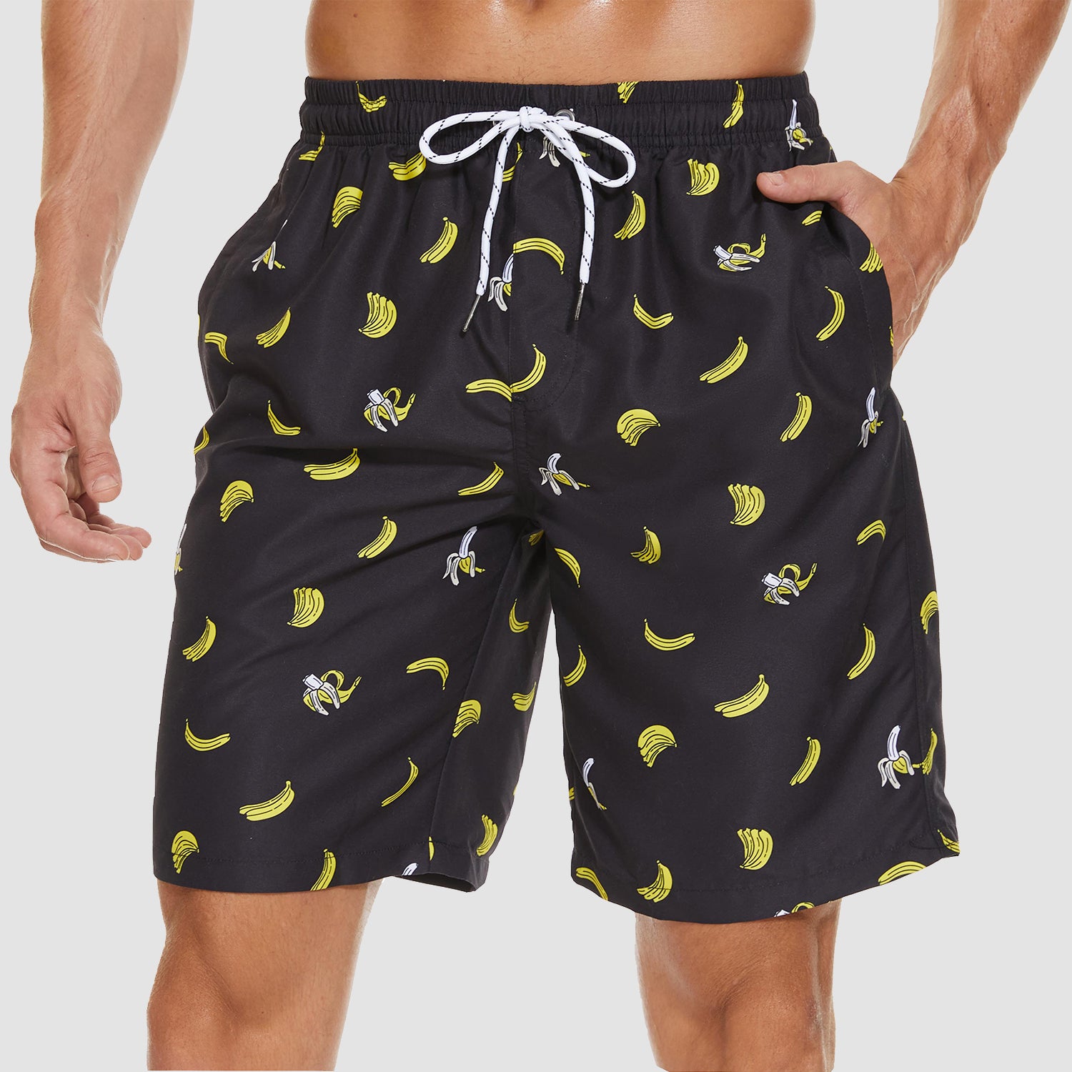 Men's Beach Shorts Swimming Trunks Mesh Lining Shorts with 2 Pockets Quick Dry - Image 8