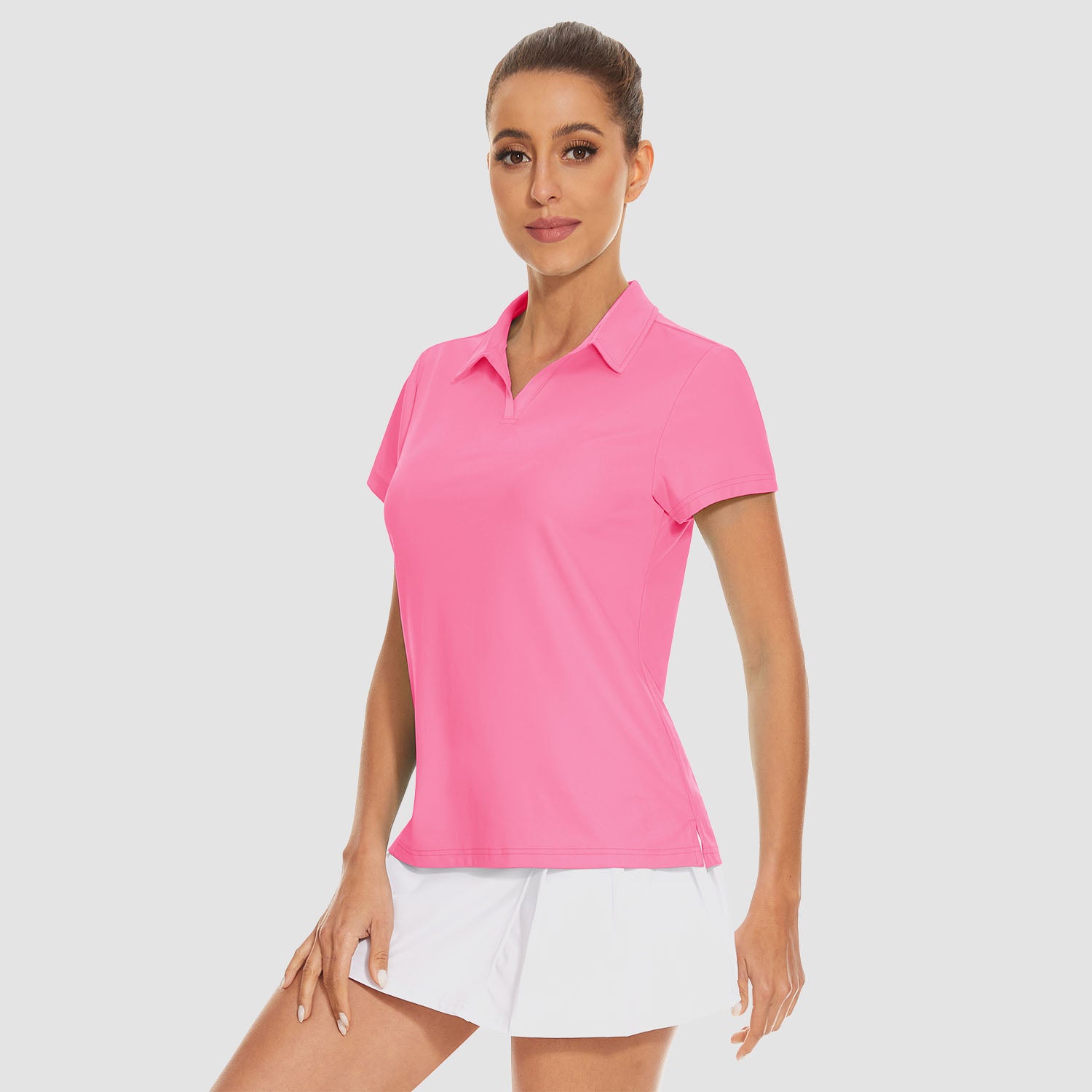 Women's Golf Polo Shirts V Neck UPF 50+ Collared Tennis Shirt Lightweight Quick Dry - Image 15