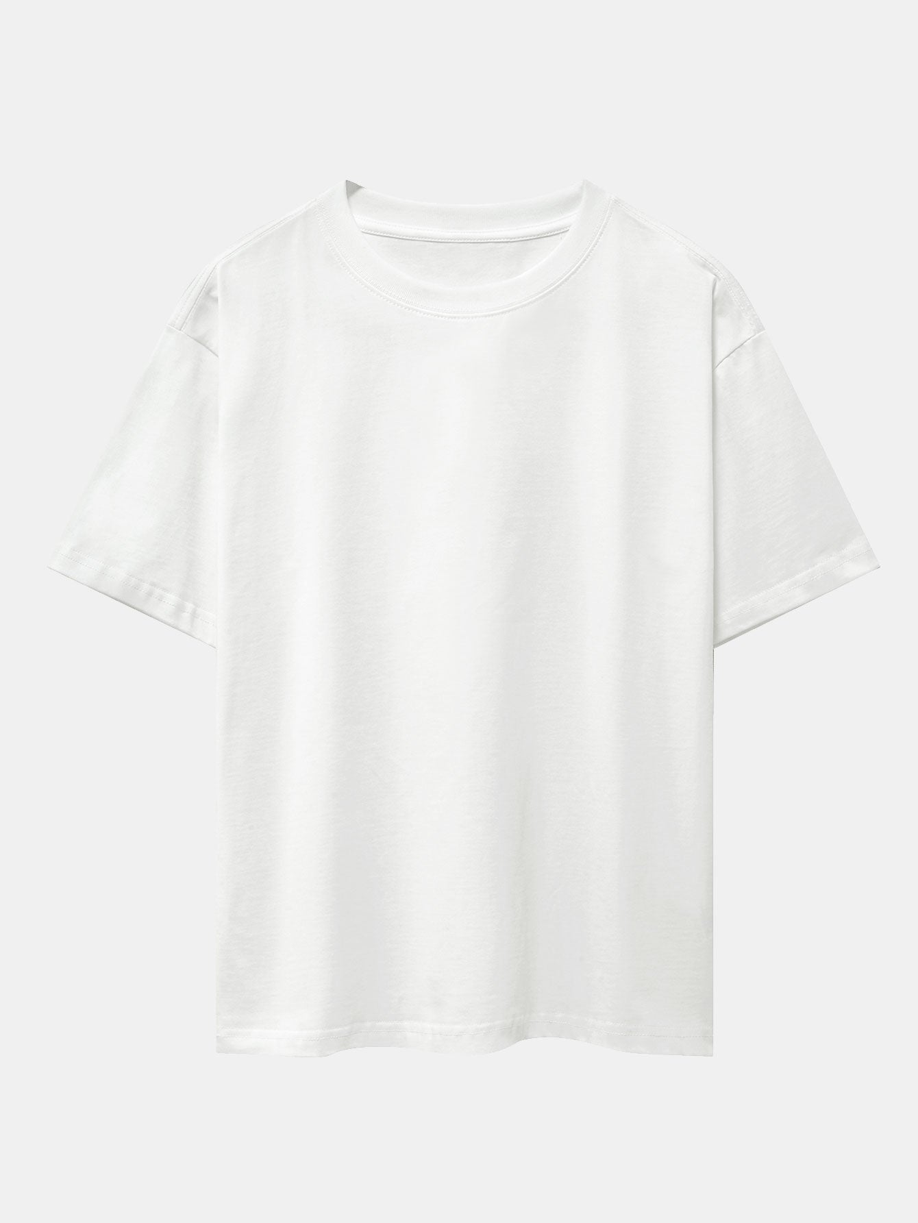 Heavy Weight Oversize T-Shirt & Loose Fit Drawstring Waffle Shorts - Image 5