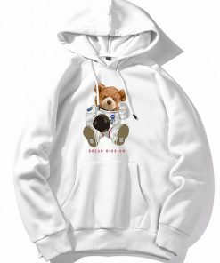 Alternative view of NASA Astronaut Bear Print Hoodie