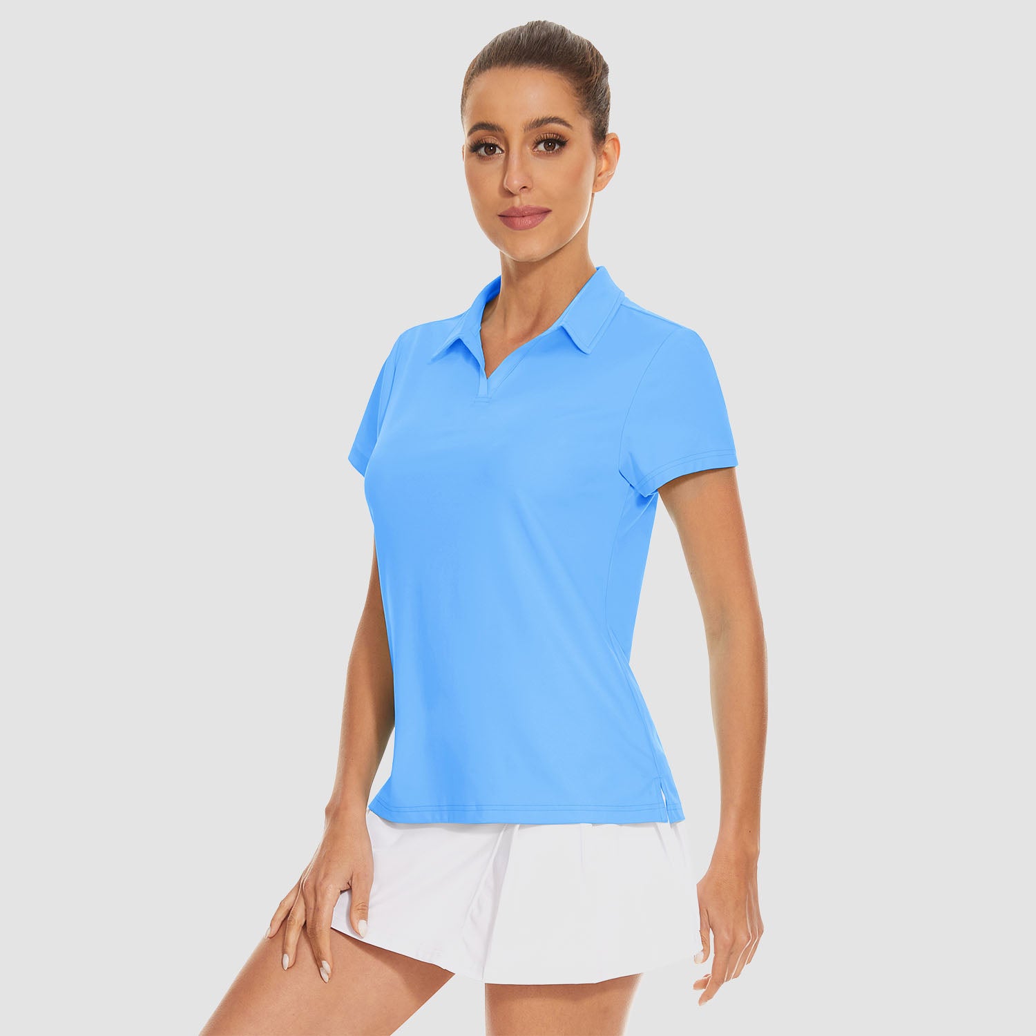 Women's Golf Polo Shirts V Neck UPF 50+ Collared Tennis Shirt Lightweight Quick Dry - Image 16