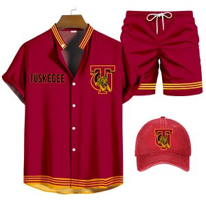 Tuskegee University Shirt Three-Piece Set 073