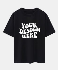 Your Design Here Print Drop Shoulder Oversize T-Shirt