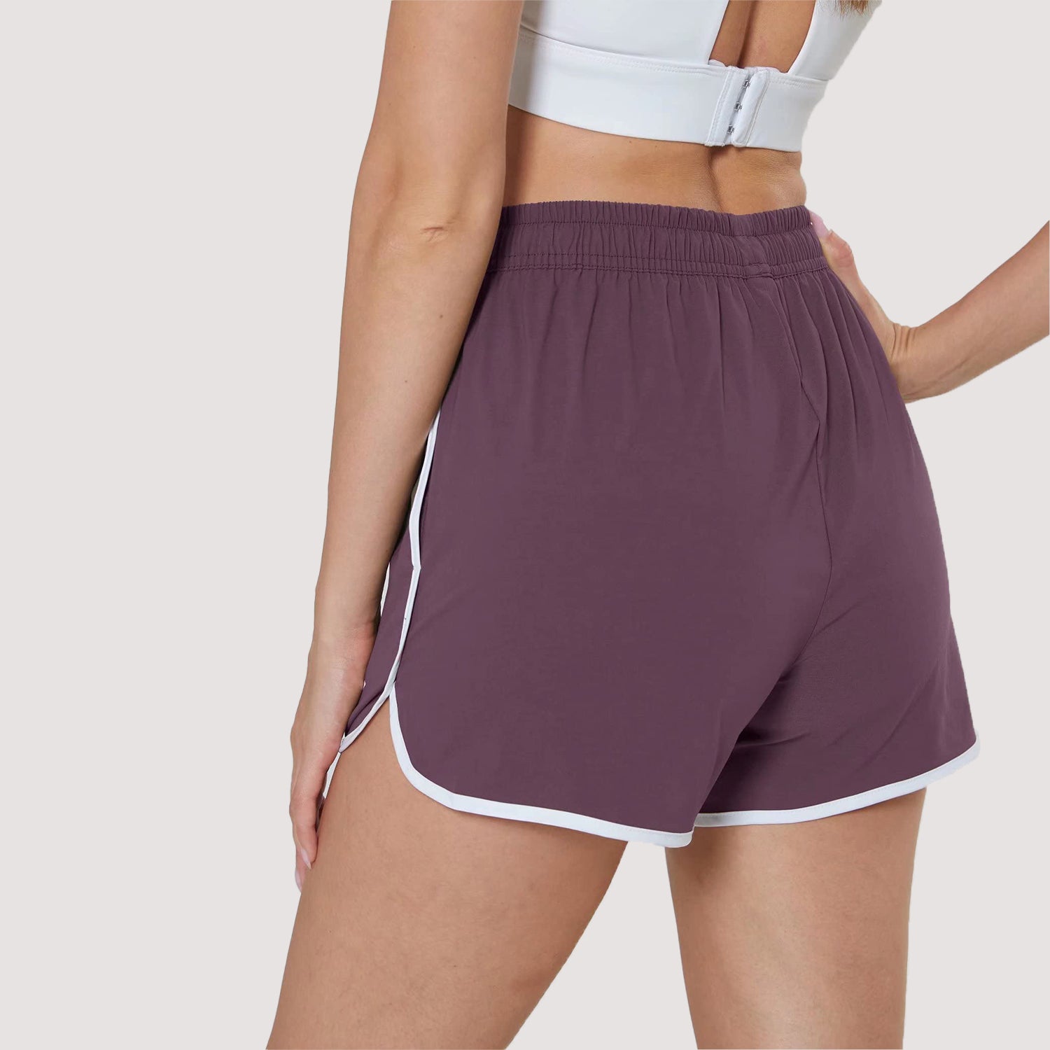 Women's Running Shorts with 2 Pockets Quick Dry Yoga Shorts - Image 5
