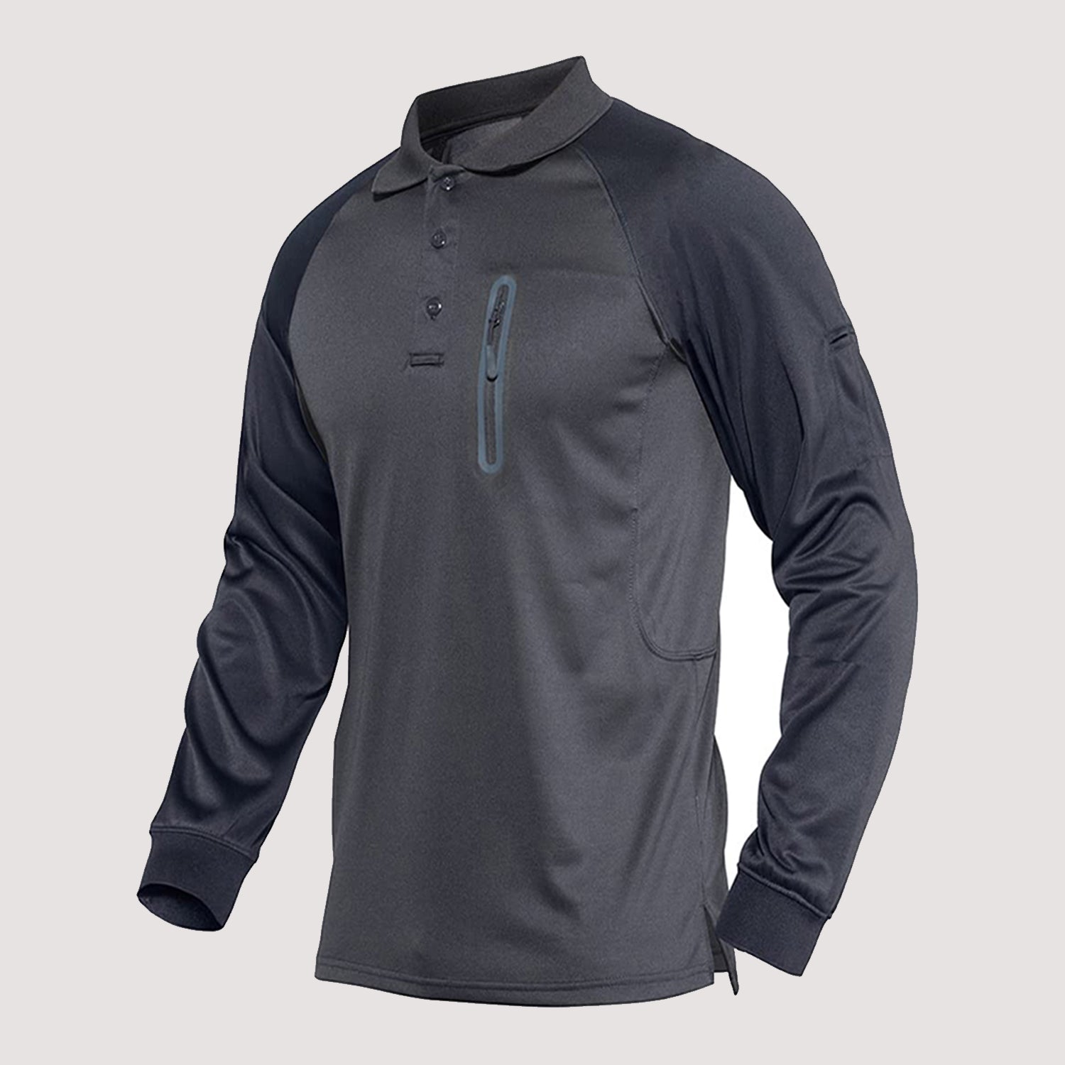 Men's Long Sleeve Running Shirt Army Combat Training Shooting Military Cargo T-Shirt - Image 4