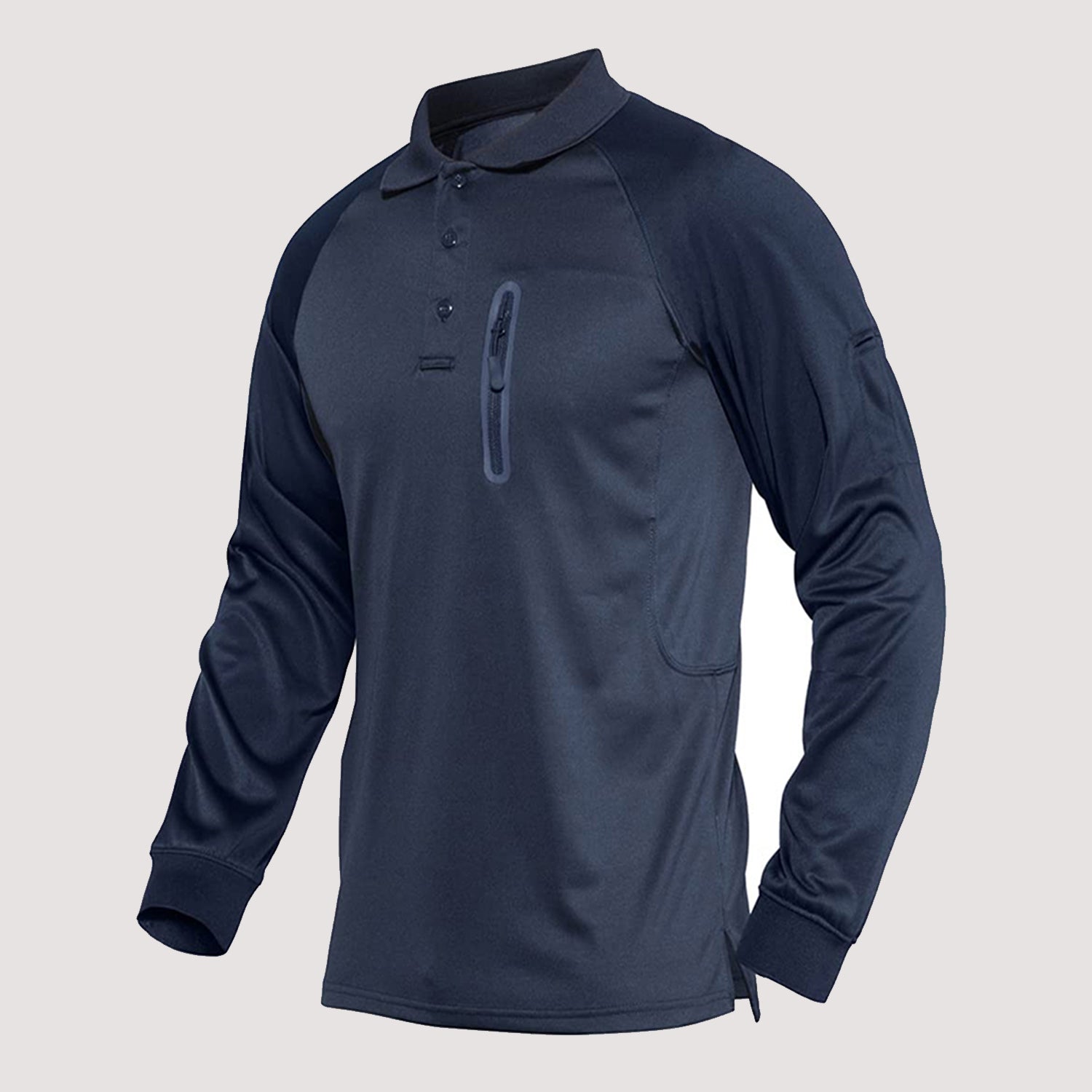 Men's Long Sleeve Running Shirt Army Combat Training Shooting Military Cargo T-Shirt - Image 7
