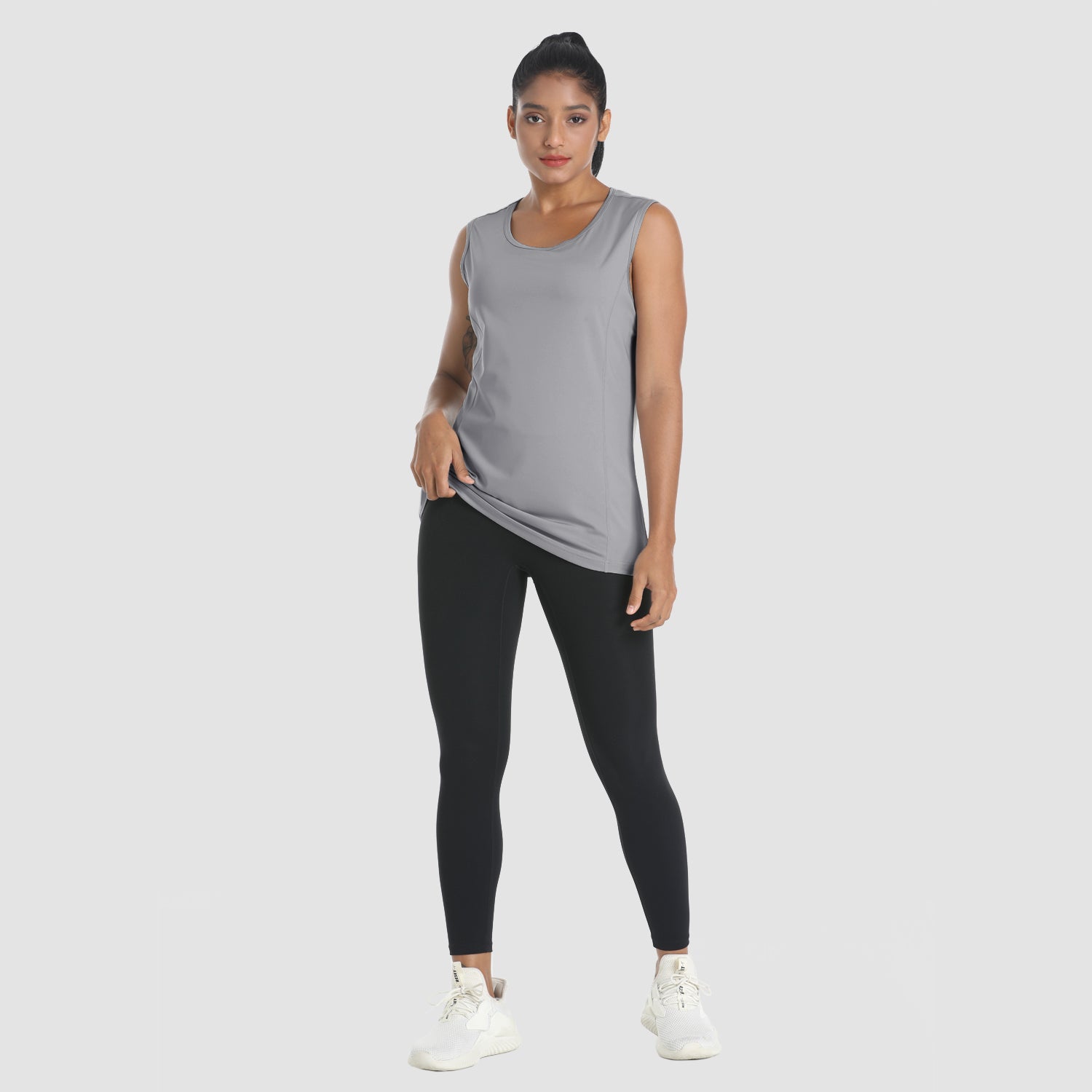 Women's Sleeveless Workout Shirts Dry Fit Running Wicking Tank Tops Active Gym - Image 5