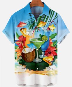 Alternative view of Suitmens Men's Hawaiian Tiki Party Shirt Three-Piece Set 047
