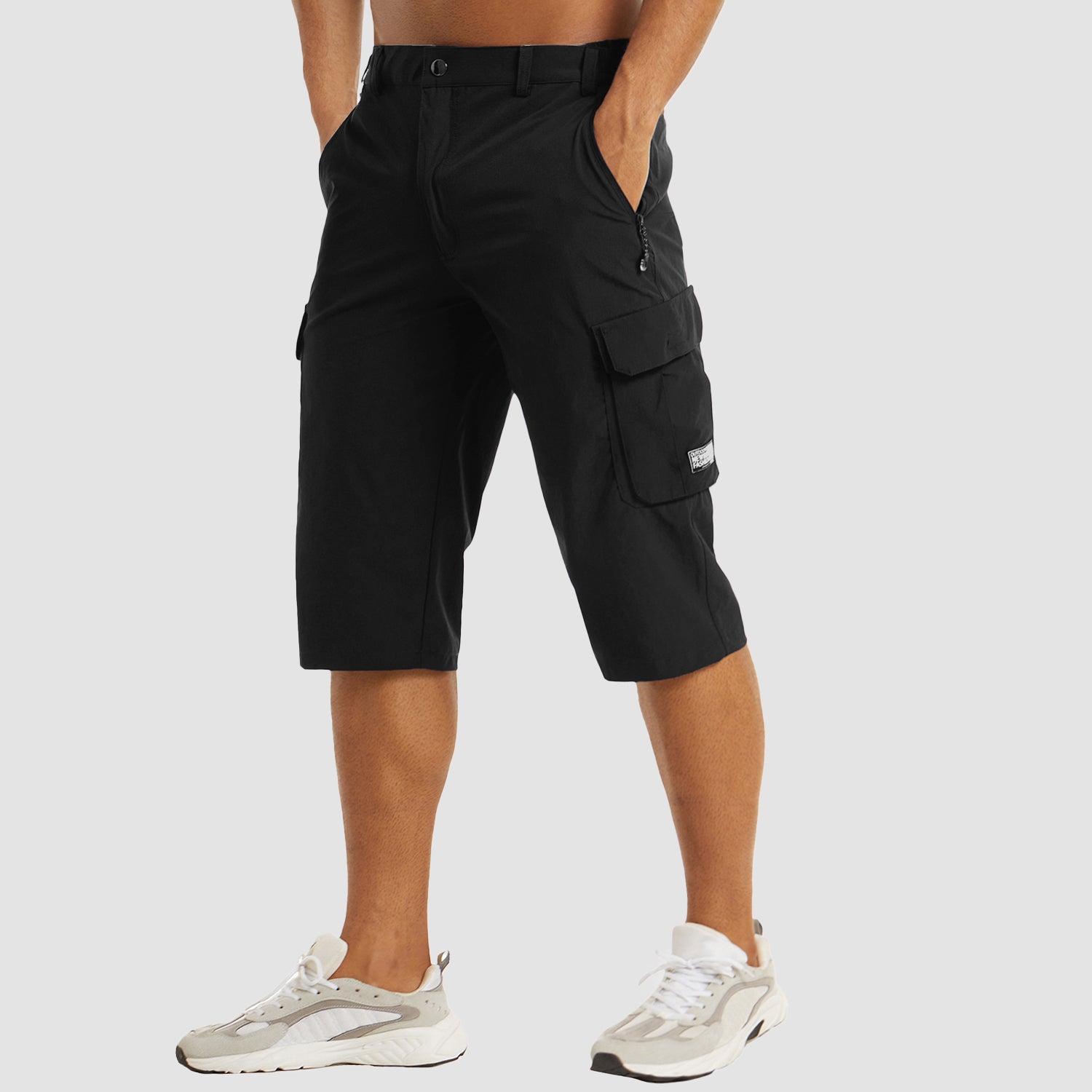 Men Knee Length Shorts Lightweight Thin Quick Dry Cargo Shorts - Image 10