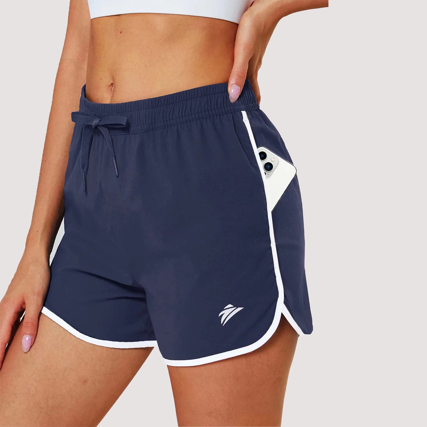Women's Running Shorts with 2 Pockets Quick Dry Yoga Shorts - Image 8