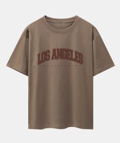 Alternative view of Los Angeles Print Heavy Weight Oversize T-Shirt