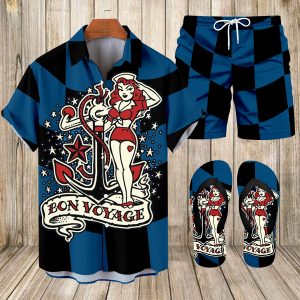 Suitmens Men's Spring Classic Car Shirt Three-Piece Set 071