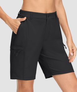 Alternative view of Women's Hiking Shorts with 5 Pockets Water-Resistant Ripstop Cargo Shorts Quick Dry