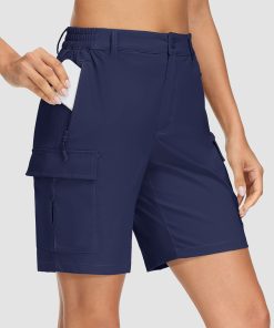 Alternative view of Women's Hiking Shorts Cargo Shorts Quick Dry with 5 Pockets Water-Resistant Ripstop