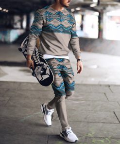 Men's Casual Personality Print Suit 003