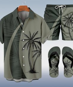 Alternative view of Suitmens Men's Hawaii Vacations Print Shirt Three-Piece Set 055