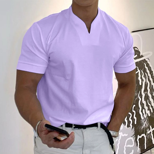 Gentleman business pocket short-sleeved fitness T-shirt - Image 7