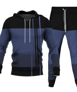 Men's Personalized Printed Hoodie Set 033