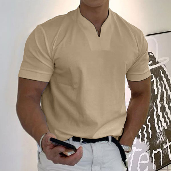 Gentleman business pocket short-sleeved fitness T-shirt - Image 10