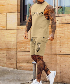 Alternative view of Suitmens Men's Casual Printed Tank Top Set