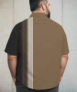Men's Big Size Vacation Casual Hawaiian Short Sleeve Shirt 014