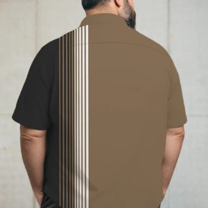 Men's Big Size Vacation Casual Hawaiian Short Sleeve Shirt 014