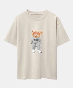 Rich Bear Print Heavy Weight Oversize T-Shirt