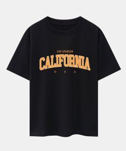 Alternative view of Los Angeles California Print Drop Shoulder Oversize T-Shirt