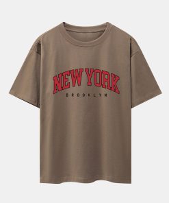 Alternative view of New York Print Drop Shoulder Oversize T-Shirt
