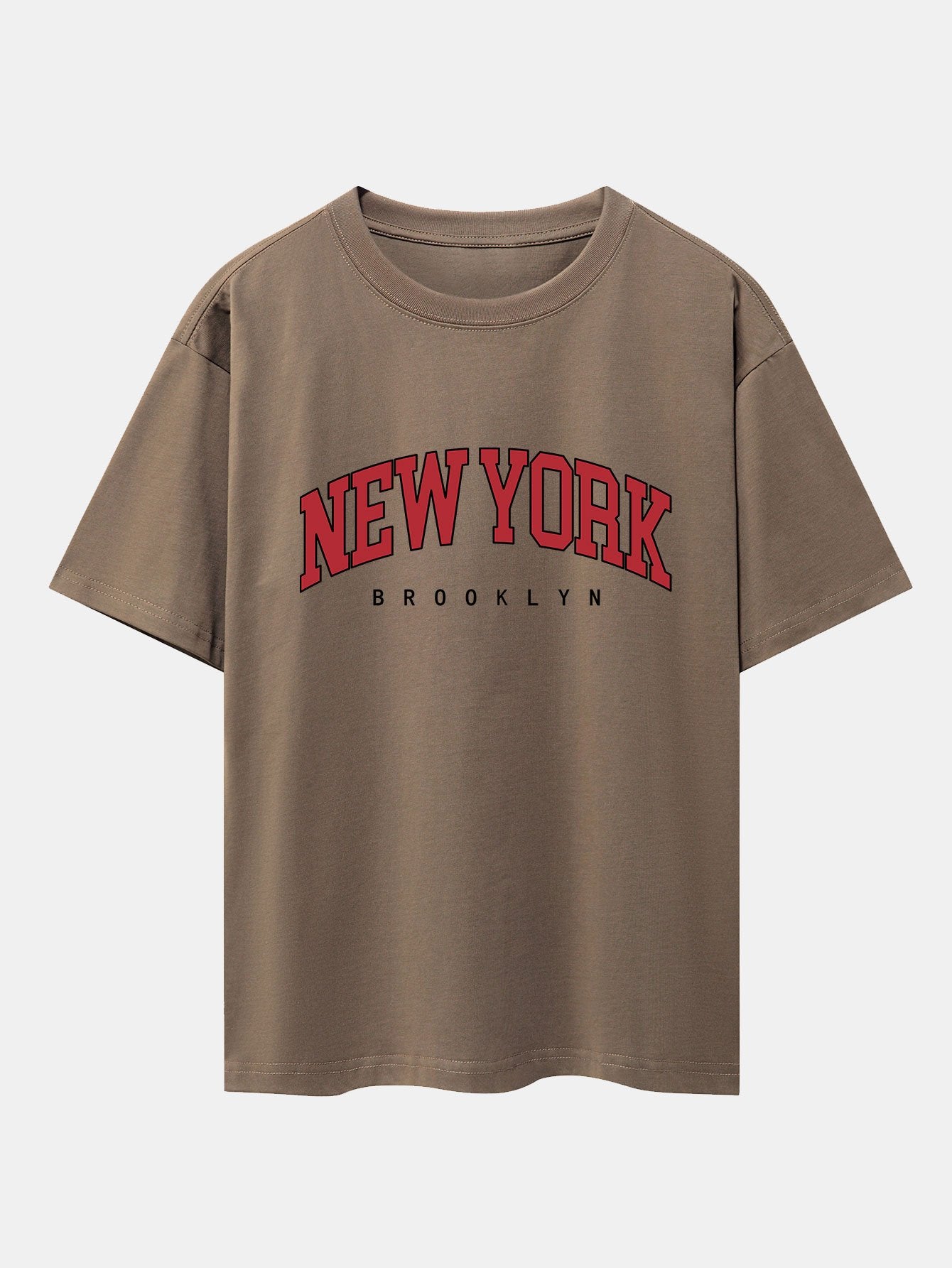 New York Print Drop Shoulder Oversize T-Shirt - Image 2