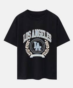 Los Angeles Varsity Print Heavy Weight Oversize T-Shirt