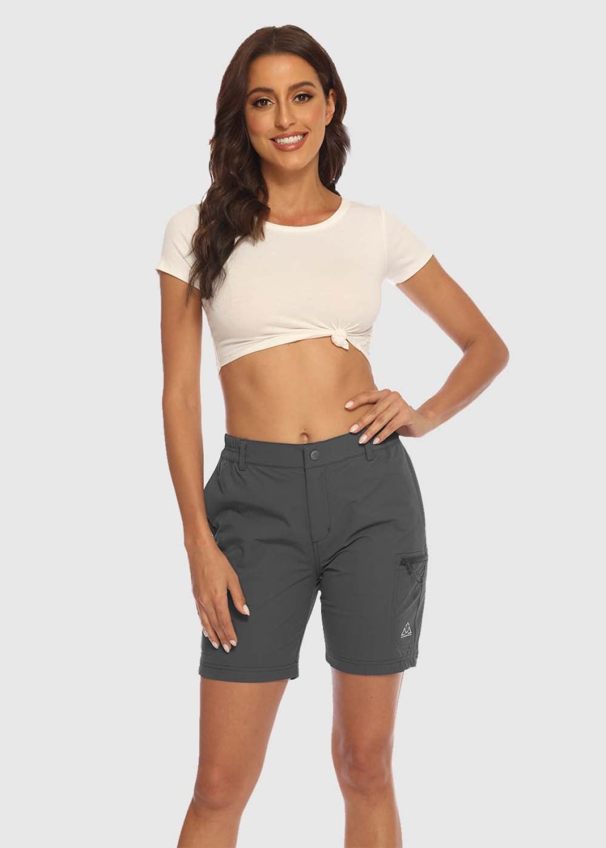 Women's Quick Dry Lightweight Stretchy Cargo Shorts - Image 2