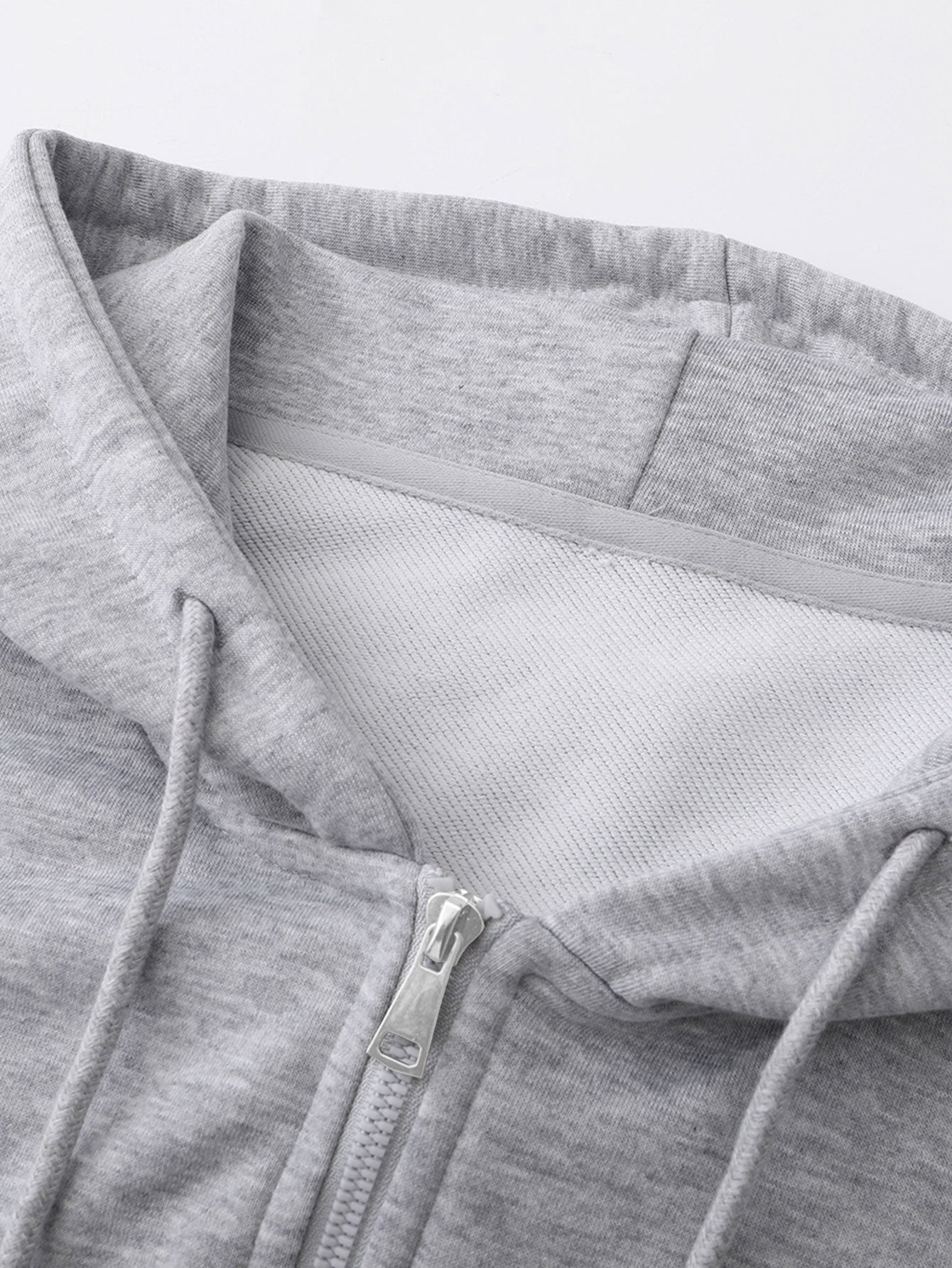 Basic Relax Fit Zip Hoodie - Image 9