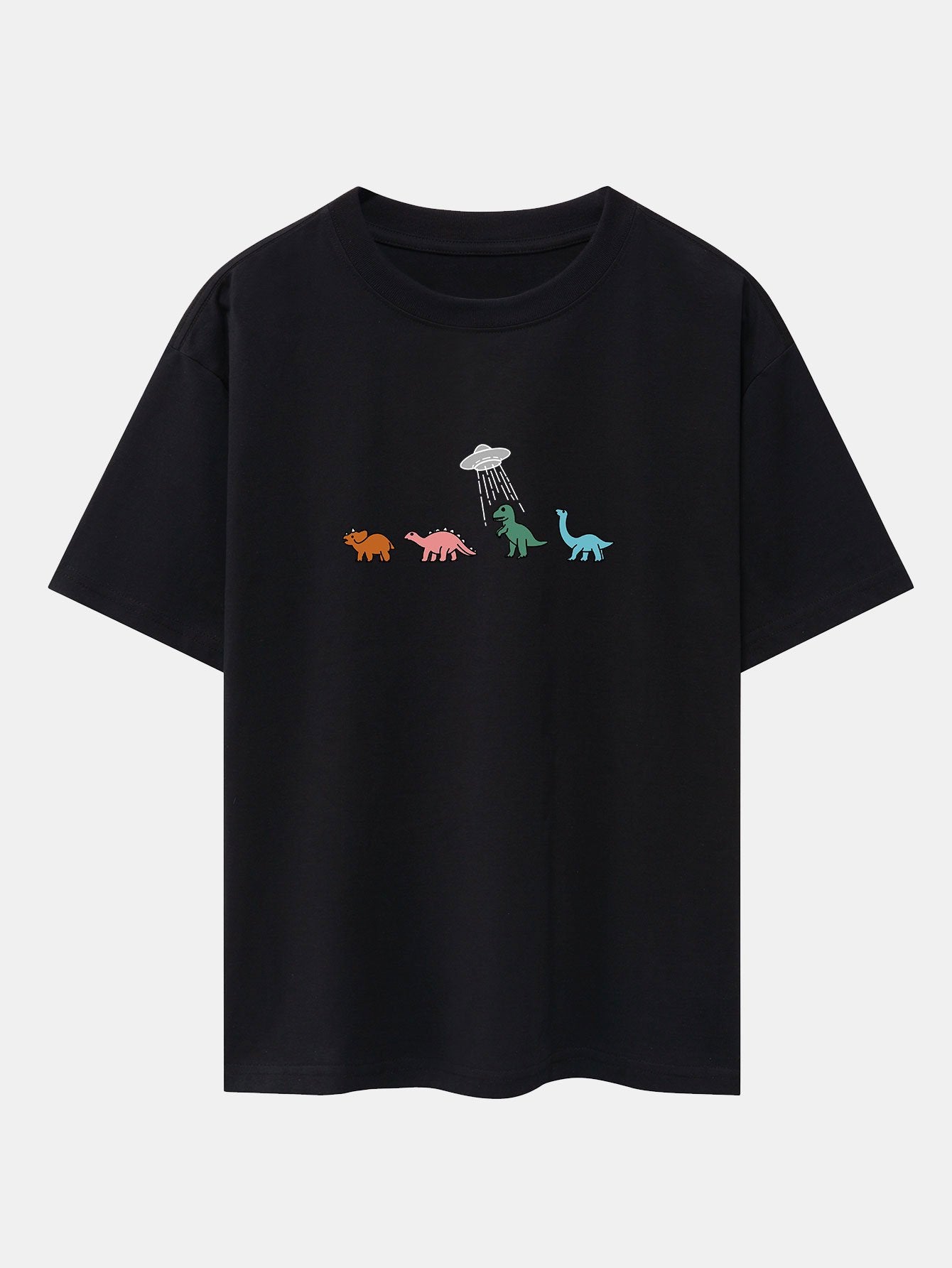 Cartoon Dinosaur Print Heavy Weight Oversize T-Shirt - Image 4