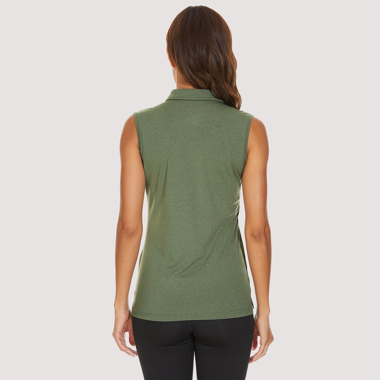 Women's Polo T-Shirts Sleeveless Tennis Golf Tee Shirts 4-Button - Image 10