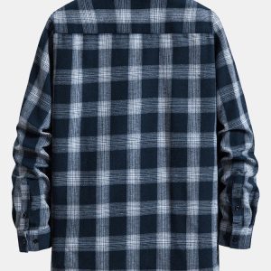 Long Sleeve Plaid Button Up Shirt