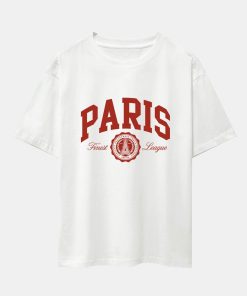 Alternative view of Paris Varsity Print Oversize T-Shirt