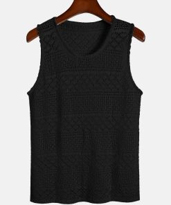 Knitted Textured Tank Top