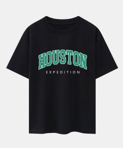 Houston Print Drop Shoulder Oversize T-Shirt & Sweat Shorts