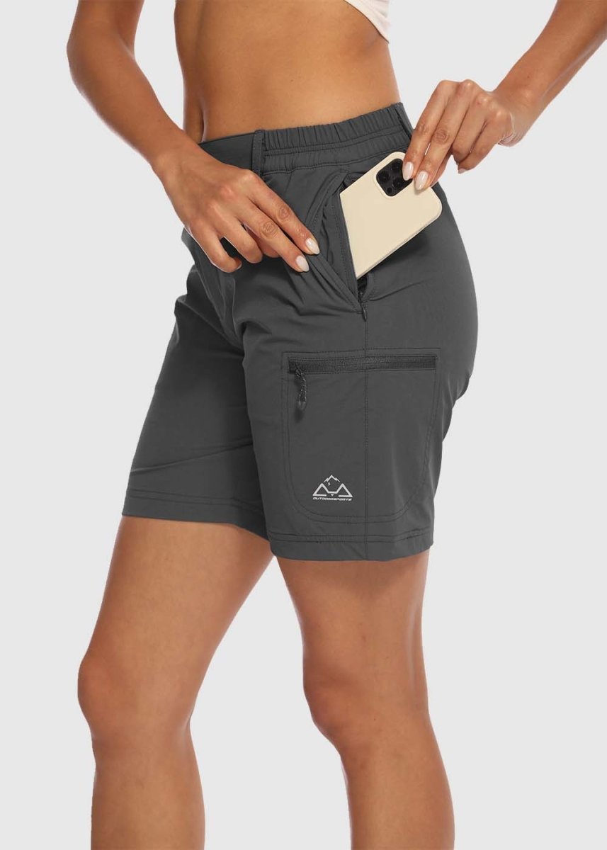 Women's Quick Dry Lightweight Stretchy Cargo Shorts - Image 4