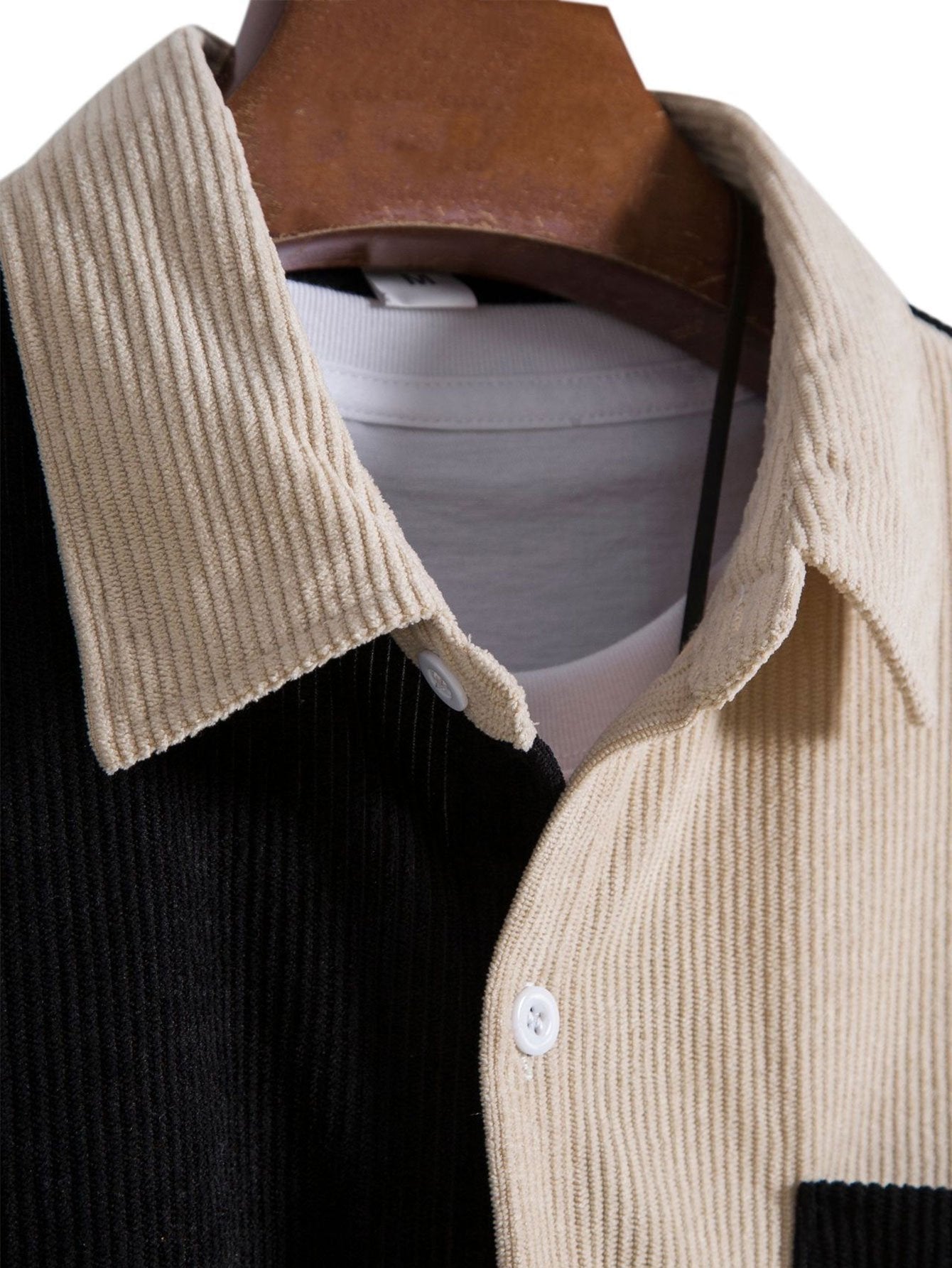 Two Tone Corduroy Shirt & Corduroy Shorts - Image 6
