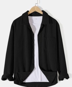 Alternative view of Long Sleeved Corduroy Revere Collar Shirt